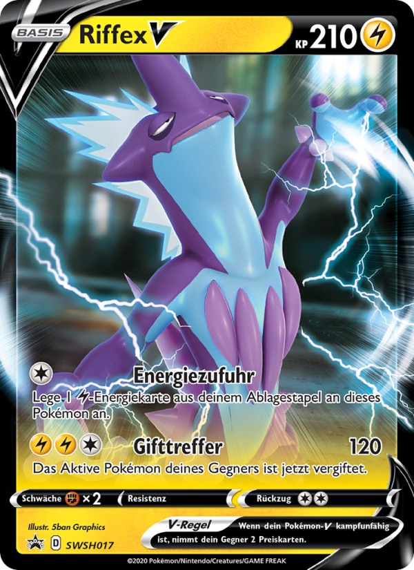 Riffex V SWSH017 — Sword & Shield Promos (German Pokémon TCG card)