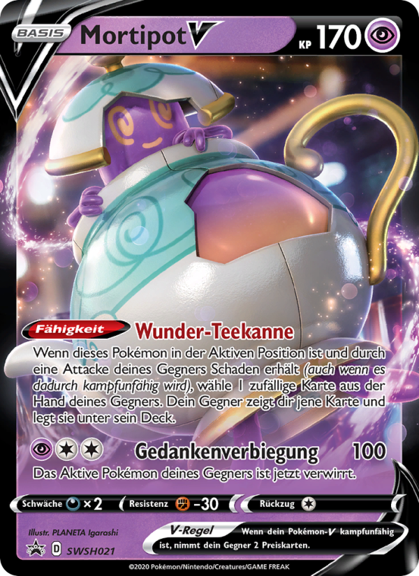 Mortipot V SWSH021 — Sword & Shield Promos (German Pokémon TCG card)