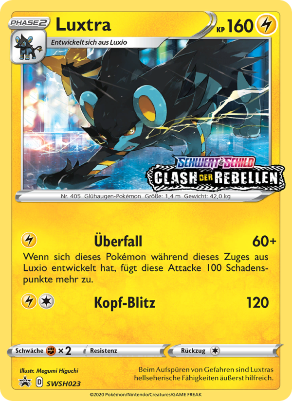 Luxtra SWSH023 — Sword & Shield Promos (German Pokémon TCG card)
