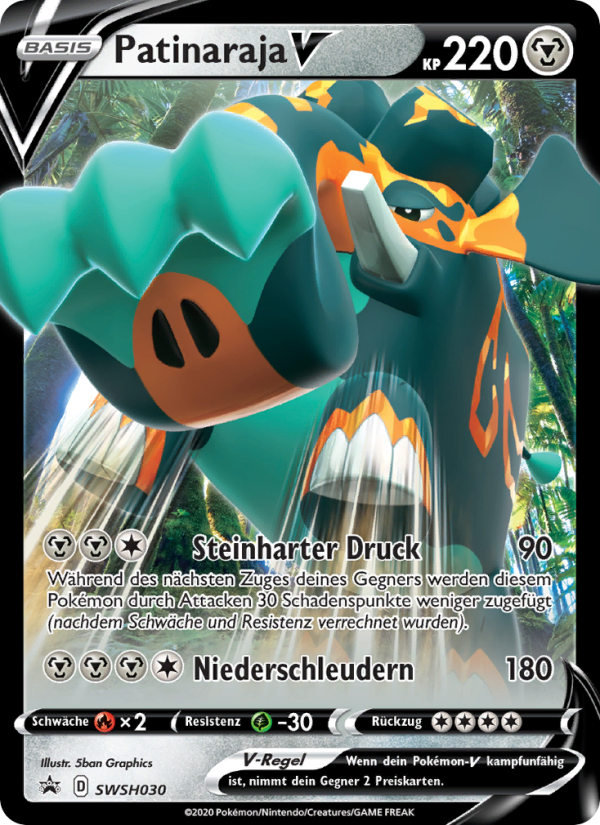 Patinaraja V SWSH030 — Sword & Shield Promos (German Pokémon TCG card)