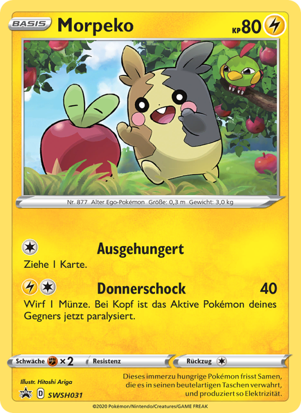 Morpeko SWSH031 — Sword & Shield Promos (German Pokémon TCG card)