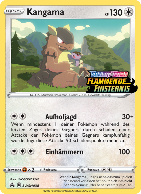Kangama SWSH038 — Sword & Shield Promos (German Pokémon TCG card)