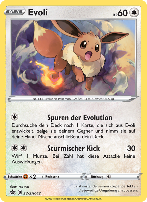 Evoli SWSH042 — Sword & Shield Promos (German Pokémon TCG card)