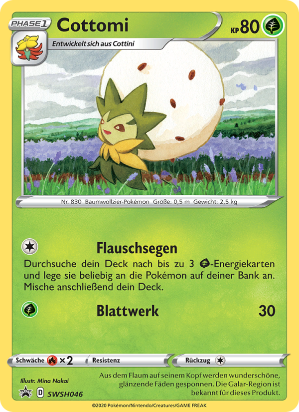 Cottomi SWSH046 — Sword & Shield Promos (German Pokémon TCG card)