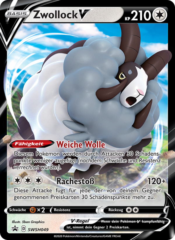 Zwollock V SWSH049 — Sword & Shield Promos (German Pokémon TCG card)