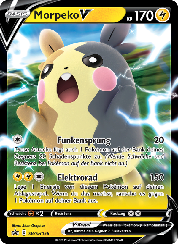 Morpeko V SWSH056 — Sword & Shield Promos (German Pokémon TCG card)