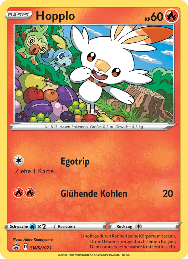 Hopplo SWSH071 — Sword & Shield Promos (German Pokémon TCG card)