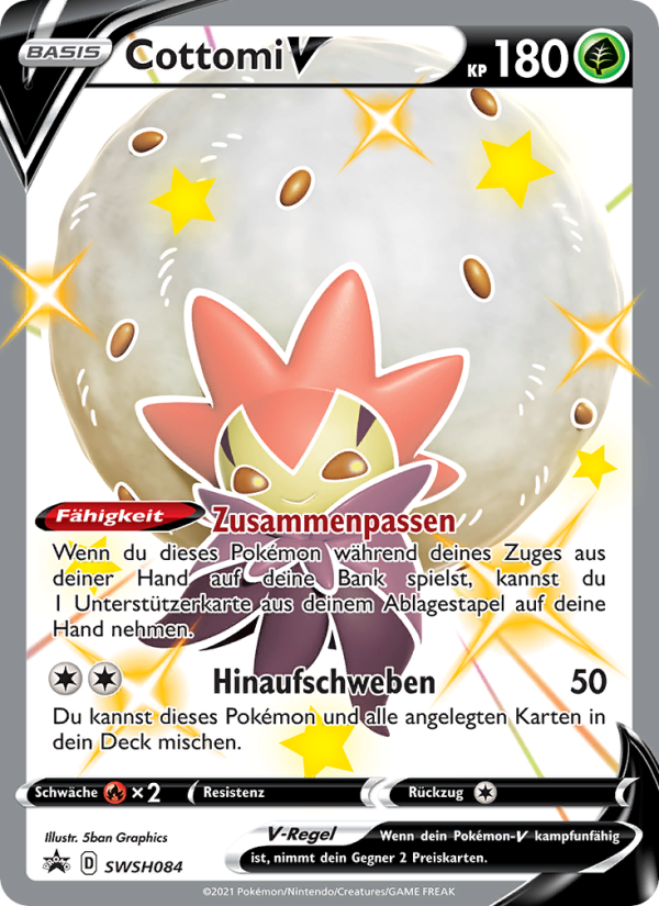 Cottomi V SWSH084 — Sword & Shield Promos (German Pokémon TCG card)