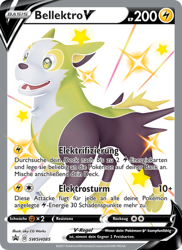 Bellektro V SWSH085 — Sword & Shield Promos (German Pokémon TCG card)