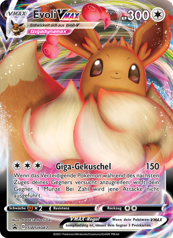 Evoli VMAX SWSH087 — Sword & Shield Promos (German Pokémon TCG card)