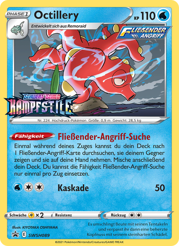 Octillery SWSH089 — Sword & Shield Promos (German Pokémon TCG card)