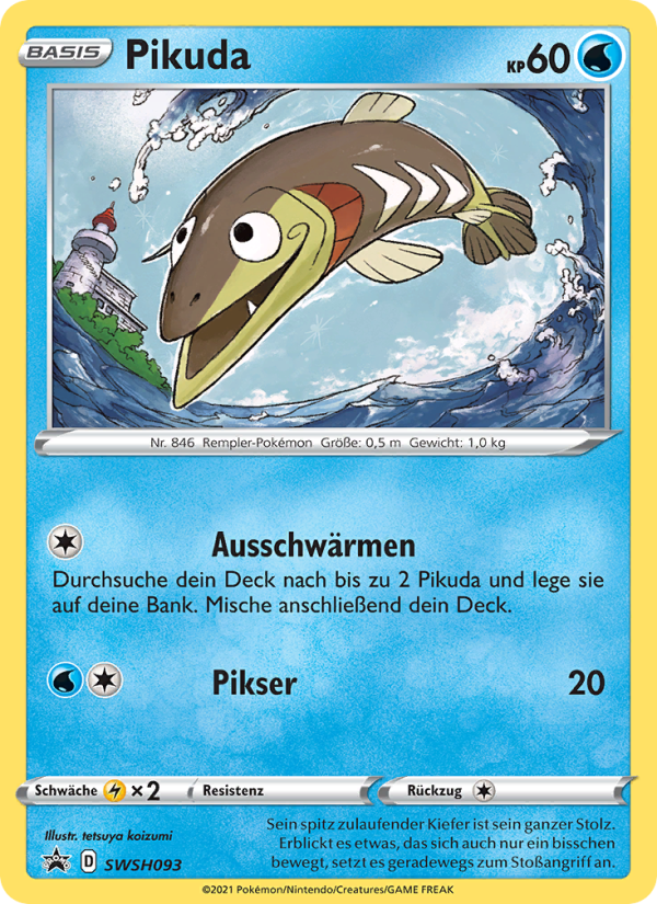 Pikuda SWSH093 — Sword & Shield Promos (German Pokémon TCG card)