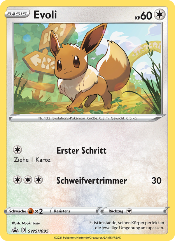 Evoli SWSH095 — Sword & Shield Promos (German Pokémon TCG card)