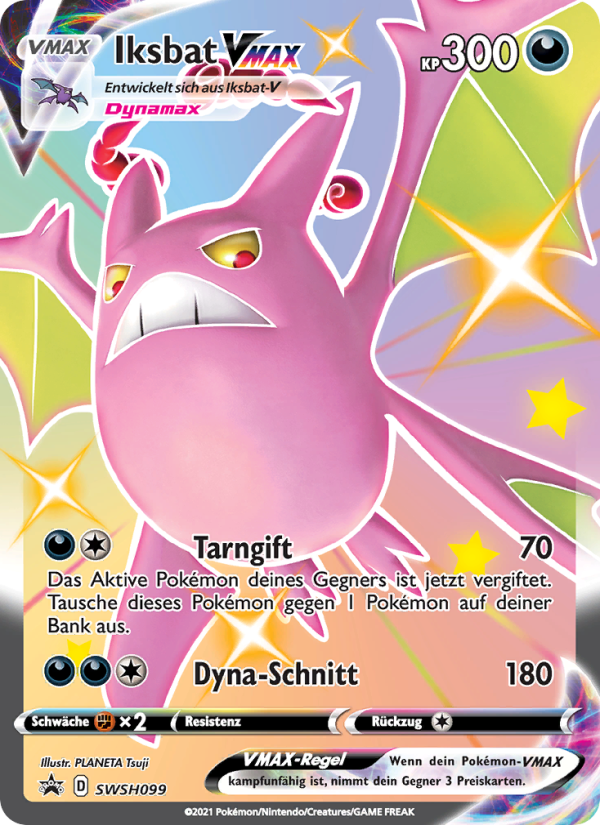 Iksbat VMAX SWSH099 — Sword & Shield Promos (German Pokémon TCG card)