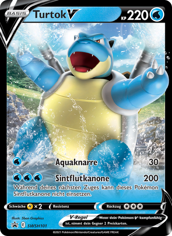 Turtok V SWSH101 — Sword & Shield Promos (German Pokémon TCG card)