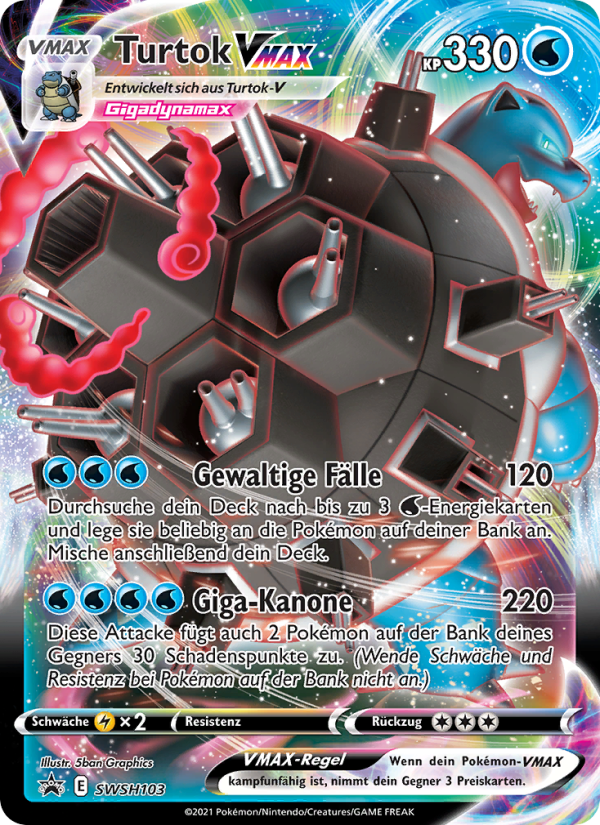 Turtok VMAX SWSH103 — Sword & Shield Promos (German Pokémon TCG card)