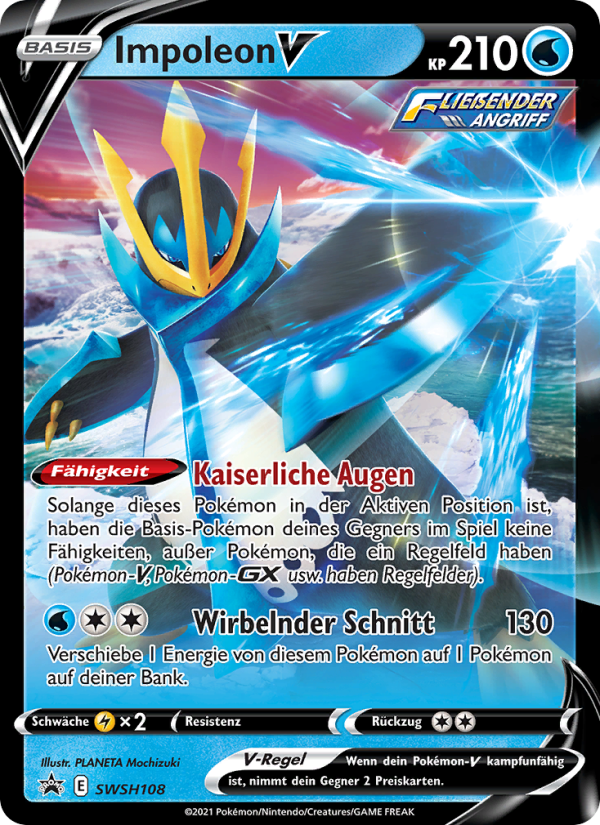Impoleon V SWSH108 — Sword & Shield Promos (German Pokémon TCG card)