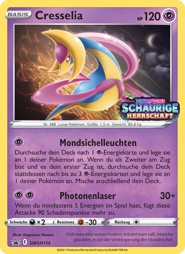 Cresselia SWSH114 — Sword & Shield Promos (German Pokémon TCG card)