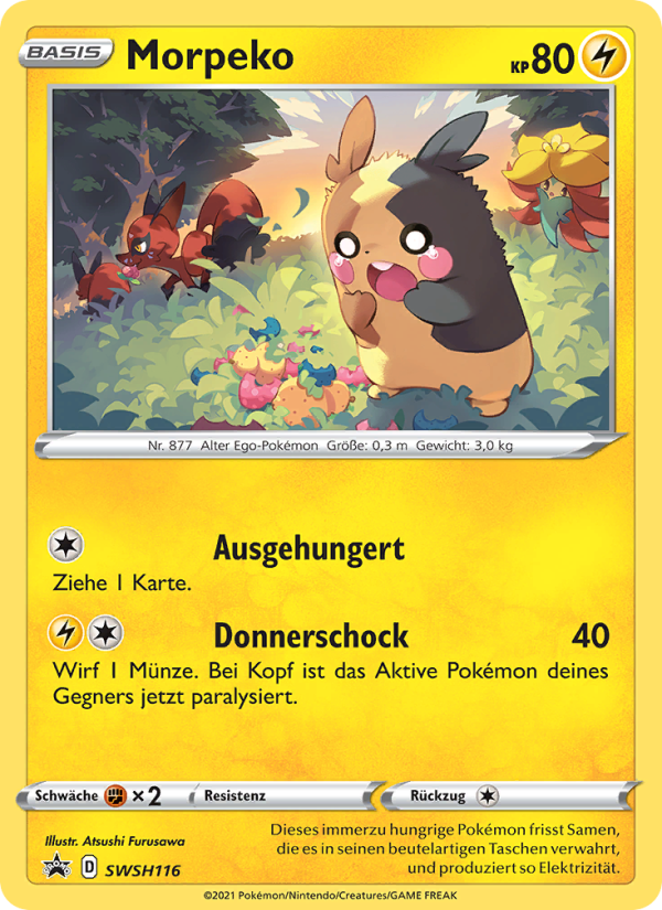Morpeko SWSH116 — Sword & Shield Promos (German Pokémon TCG card)