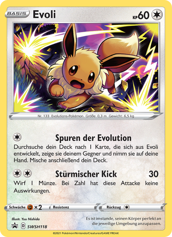 Evoli SWSH118 — Sword & Shield Promos (German Pokémon TCG card)