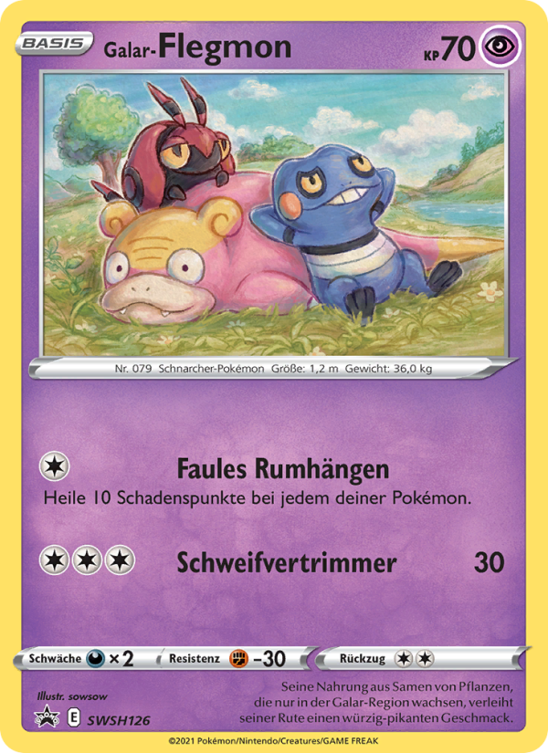 Galar-Flegmon SWSH126 — Sword & Shield Promos (German Pokémon TCG card)