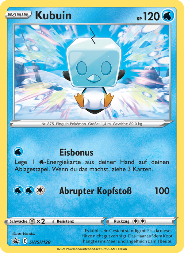 Kubuin SWSH128 — Sword & Shield Promos (German Pokémon TCG card)