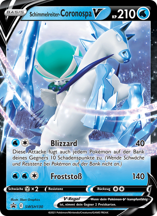 Schimmelreiter-Coronospa V SWSH130 — Sword & Shield Promos (German Pokémon TCG card)