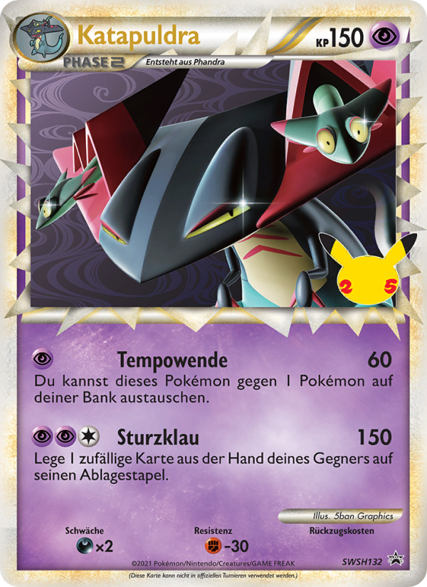 Katapuldra SWSH132 — Sword & Shield Promos (German Pokémon TCG card)