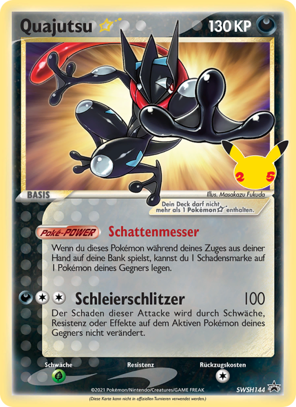 Quajutsu {star} SWSH144 — Sword & Shield Promos (German Pokémon TCG card)