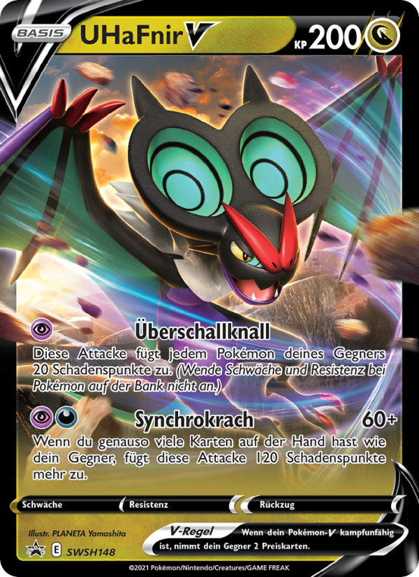 UHaFnir V SWSH148 — Sword & Shield Promos (German Pokémon TCG card)