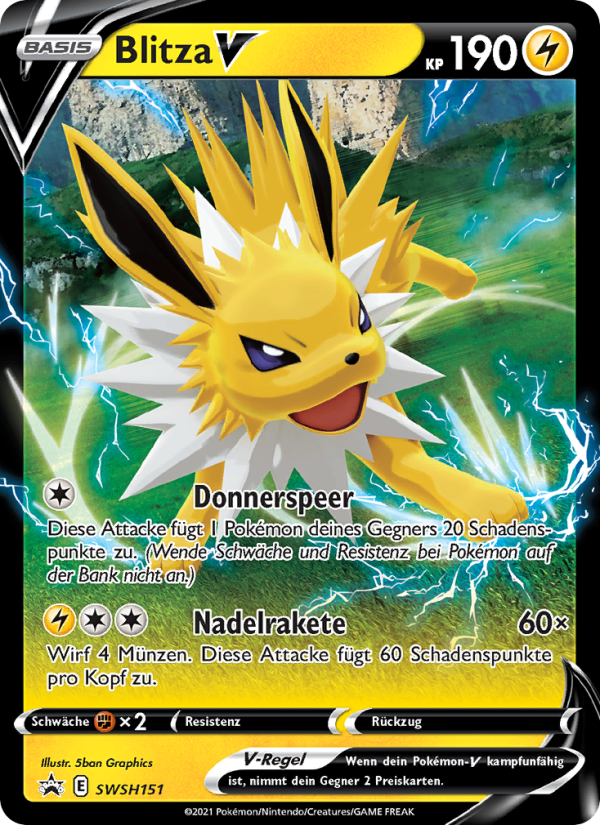 Blitza V SWSH151 — Sword & Shield Promos (German Pokémon TCG card)