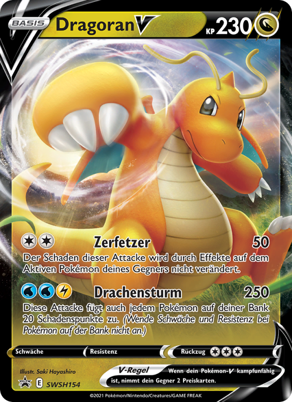 Dragoran V SWSH154 — Sword & Shield Promos (German Pokémon TCG card)