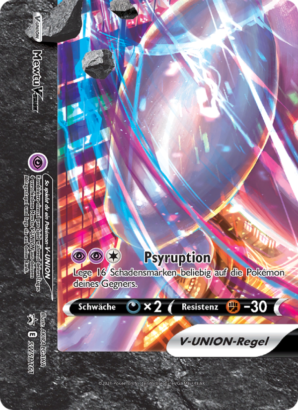 Mewtu V-UNION SWSH161 — Sword & Shield Promos (German Pokémon TCG card)