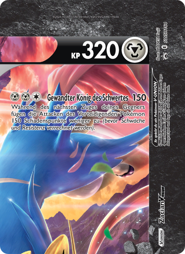 Zacian V-UNION SWSH164 — Sword & Shield Promos (German Pokémon TCG card)