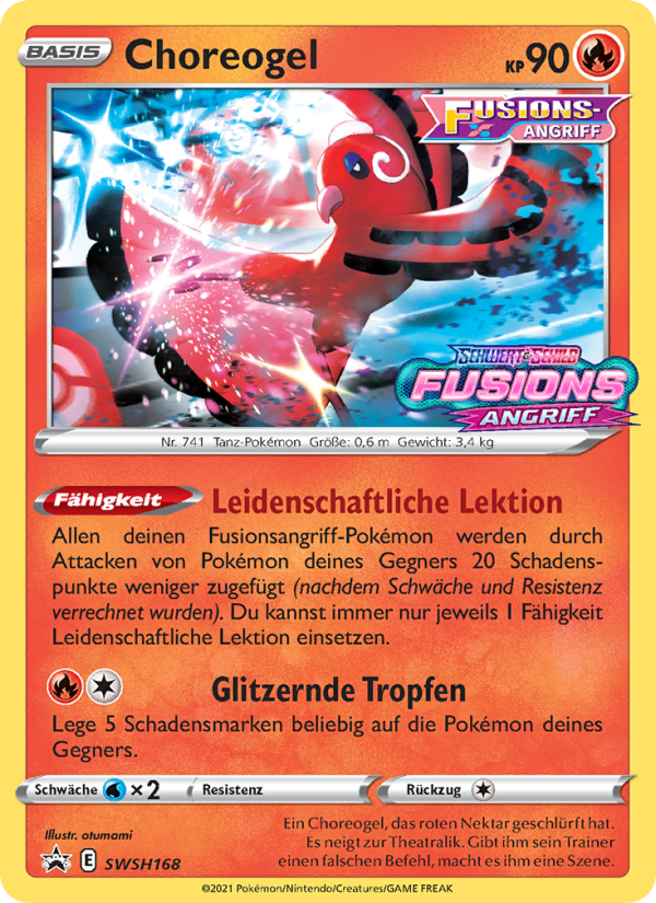 Choreogel SWSH168 — Sword & Shield Promos (German Pokémon TCG card)