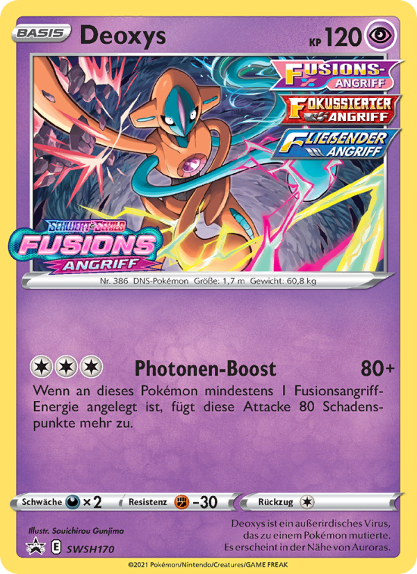 Deoxys SWSH170 — Sword & Shield Promos (German Pokémon TCG card)