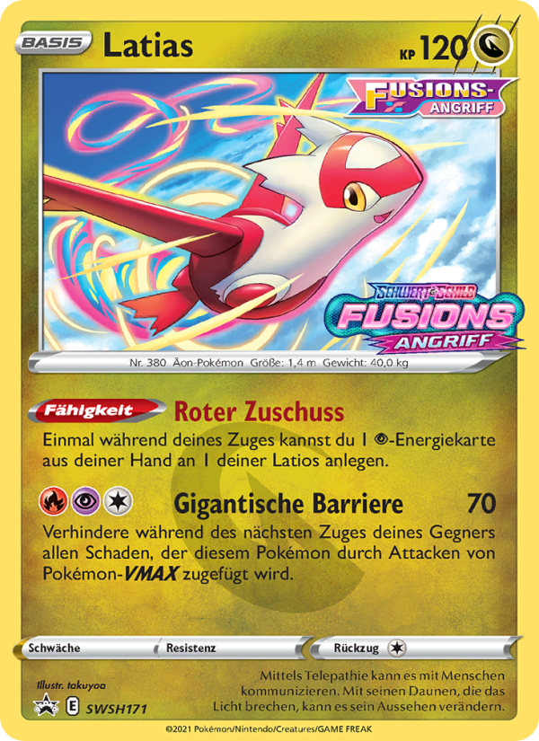 Latias SWSH171 — Sword & Shield Promos (German Pokémon TCG card)