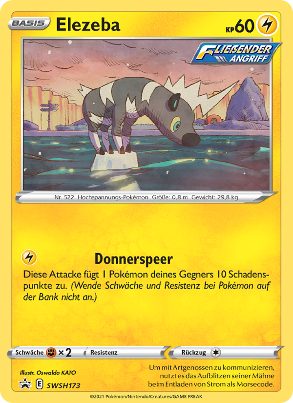 Elezeba SWSH173 — Sword & Shield Promos (German Pokémon TCG card)