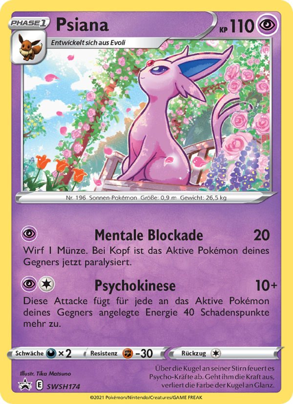 Psiana SWSH174 — Sword & Shield Promos (German Pokémon TCG card)