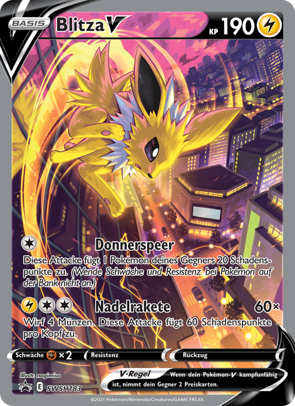 Blitza V SWSH183 — Sword & Shield Promos (German Pokémon TCG card)