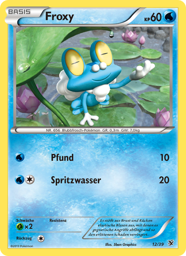 Froxy 12 — Kalos Starter Set (German Pokémon TCG card)