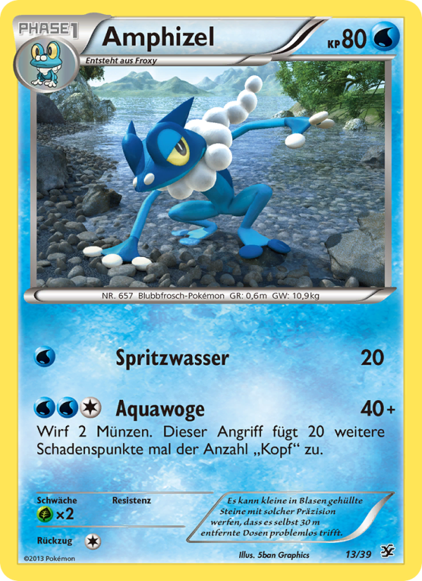 Amphizel 13 — Kalos Starter Set (German Pokémon TCG card)