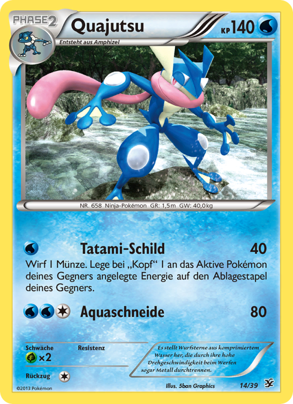 Quajutsu 14 — Kalos Starter Set (German Pokémon TCG card)