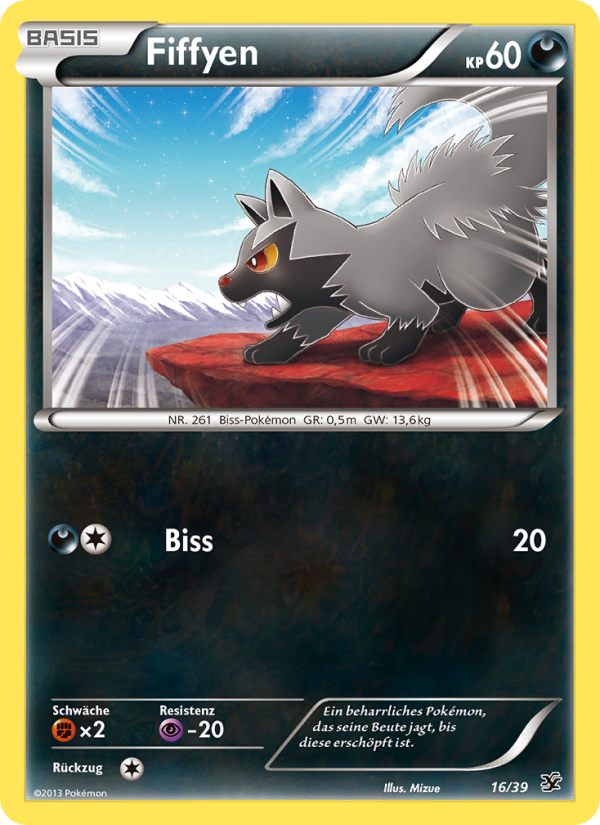 Fiffyen 16 — Kalos Starter Set (German Pokémon TCG card)