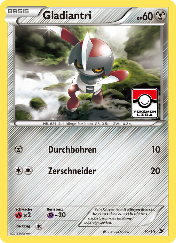 Gladiantri 19 — Kalos Starter Set (German Pokémon TCG card)