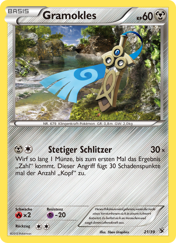 Gramokles 21 — Kalos Starter Set (German Pokémon TCG card)