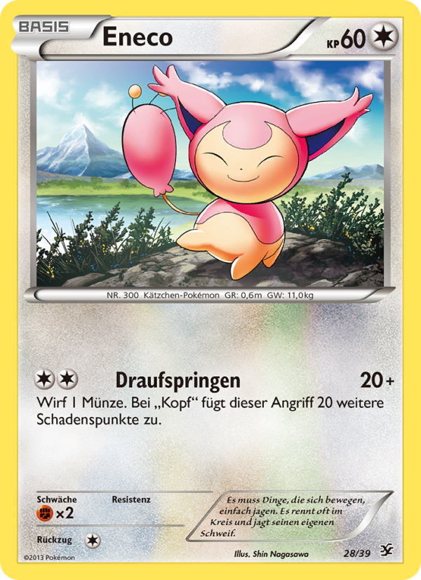Eneco 28 — Kalos Starter Set (German Pokémon TCG card)