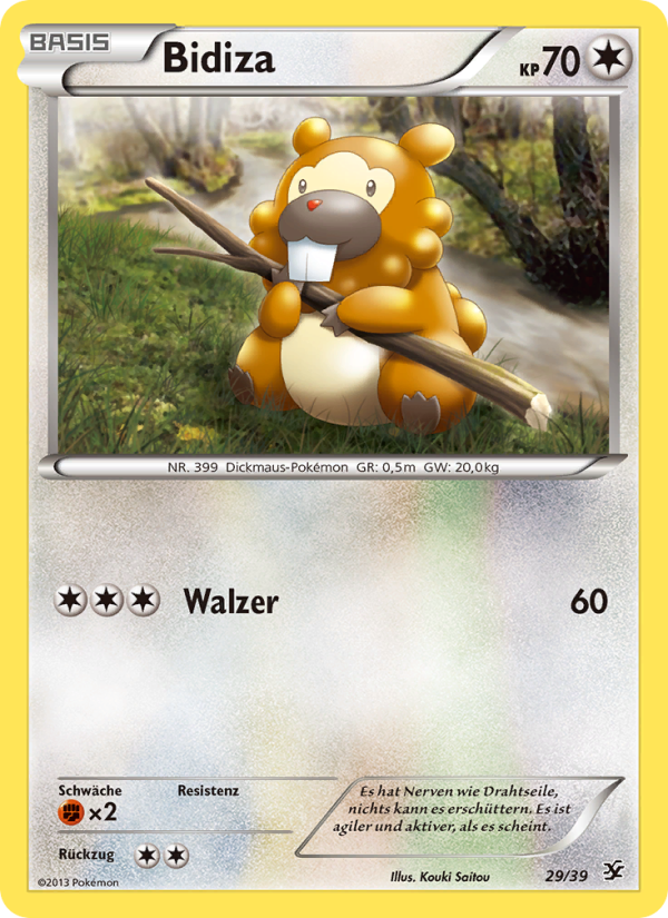 Bidiza 29 — Kalos Starter Set (German Pokémon TCG card)