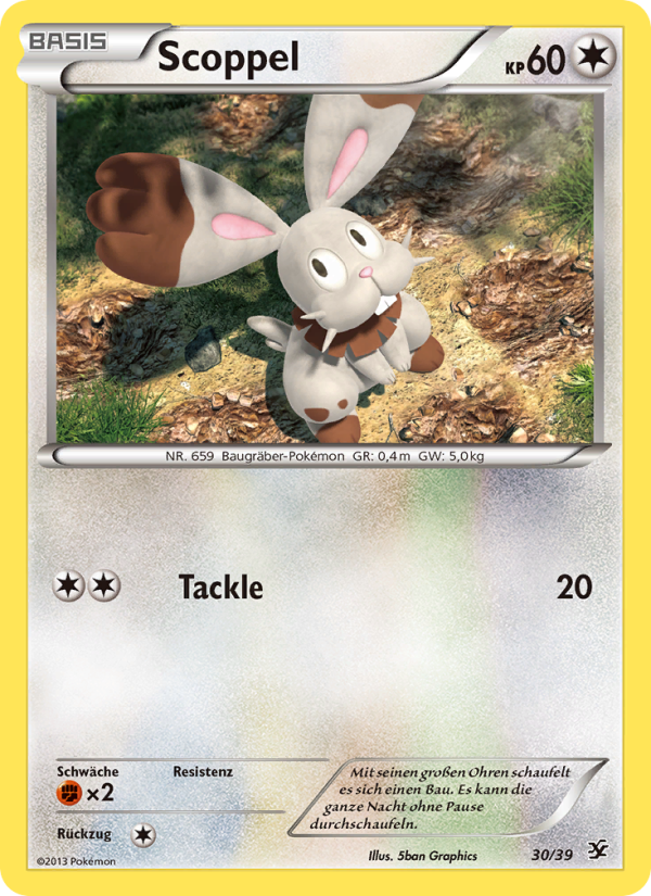 Scoppel 30 — Kalos Starter Set (German Pokémon TCG card)