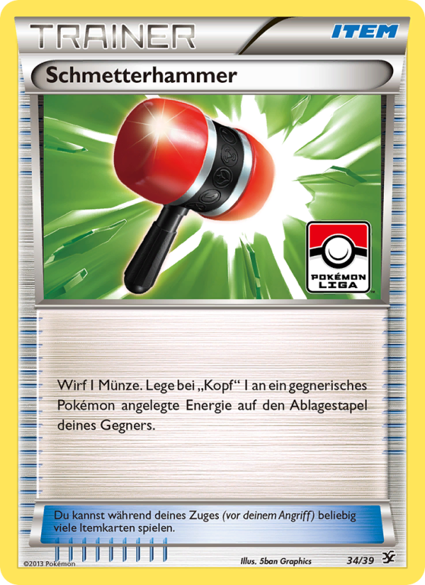 Schmetterhammer 34 — Kalos Starter Set (German Pokémon TCG card)